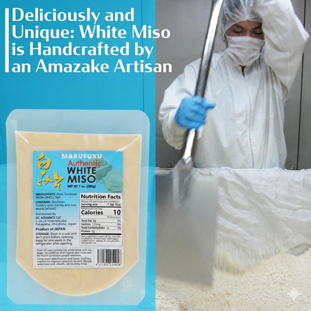 miso様 MARUFUKU From Japan Authentic Shiro White Miso paste, 7.0 OZ
